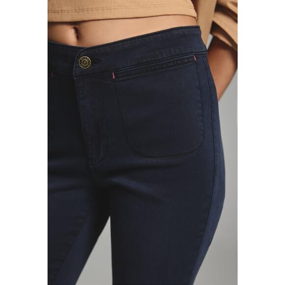 NWT Anthropologie Pilcro Demilune Black Pants - 27 Waist - Picture 2 of 7